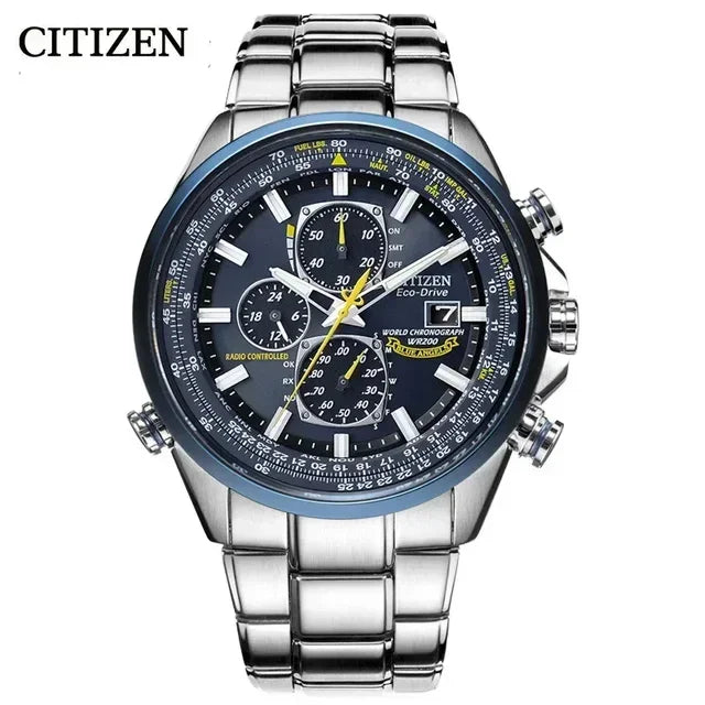Original CITIZEN Watche Luxury Trend Quartz Calendar Waterproof Multi Function Fancy Round Watch Stainless Automatic Watch
