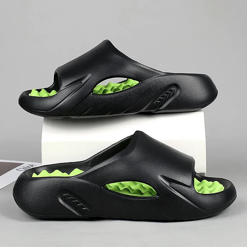 Men Slippers New Summer EVA Soft-soled Platform Slides Sandals Indoor Outdoor Walking Beach Shoes Flip Flops Mens Shoes