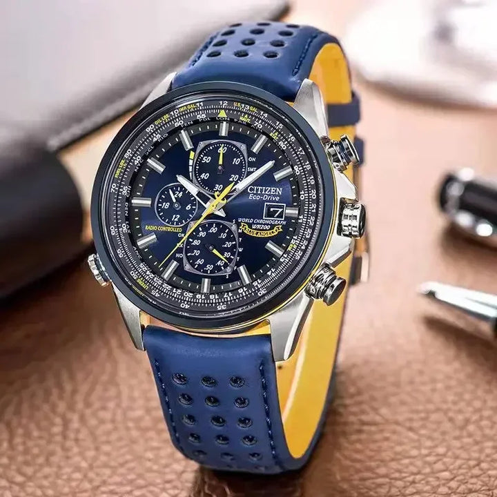 Original CITIZEN  Watche Luxury Trend Quartz Calendar Waterproof Multi Function Fancy Round Watch Stainless Automatic Watch