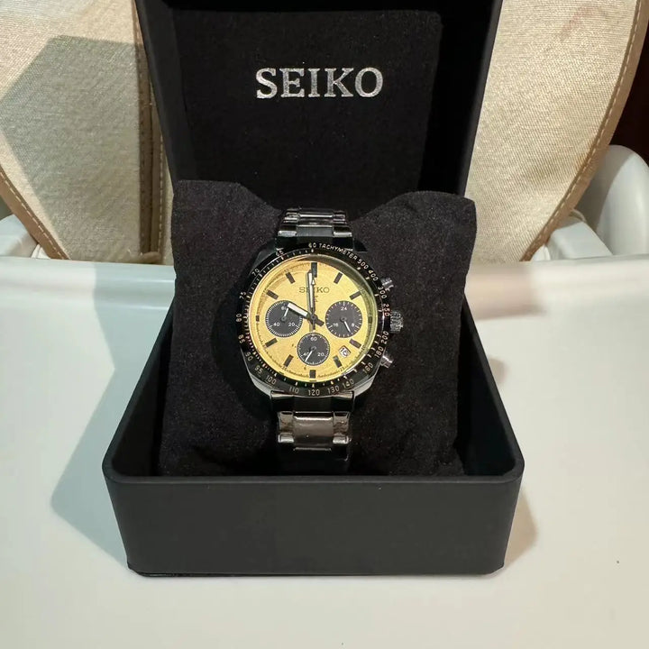 Seiko Luxury Brand Fashion Business Casual Sports Multifunctional Chronograph Hot Selling Mens Non-Mechanical Quartz Wrist Watch