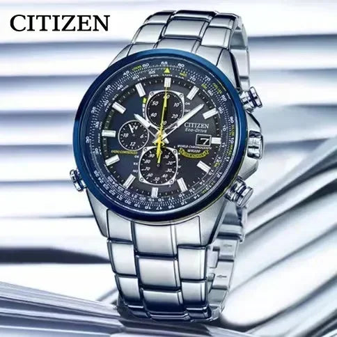 Original CITIZEN  Watche Luxury Trend Quartz Calendar Waterproof Multi Function Fancy Round Watch Stainless Automatic Watch